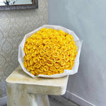 100 yellow rose bouquet by AY Flowers