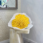 75 yellow rose bouquet by AY Flowers